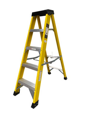 Murdoch Int. 5 Tread GRP Heavy Duty Swingback Step Ladder (1.70m)