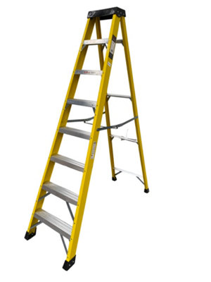 Murdoch Int. 8 Tread GRP Heavy Duty Swingback Step Ladder (2.26m)