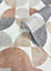 Muriva Amber Geometric Fabric effect Patterned Wallpaper