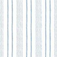 Muriva Blue Stripe Water coloured effect Embossed Wallpaper