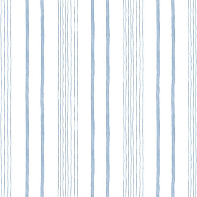 Muriva Blue Stripe Water coloured effect Embossed Wallpaper