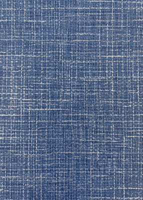 Muriva Blue Texture Fabric effect Patterned Wallpaper