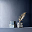 Muriva Blue Texture Metallic effect Embossed Wallpaper