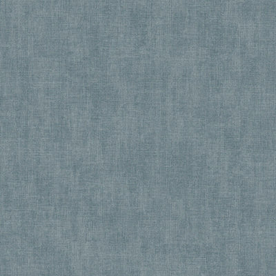 Muriva Blue Texture Woven effect Embossed Wallpaper DIY at B&Q