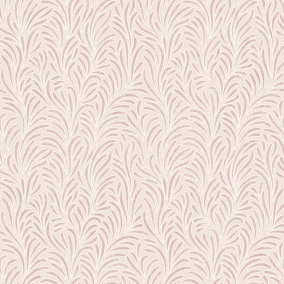 Muriva BLush Floral Mica effect Embossed Wallpaper