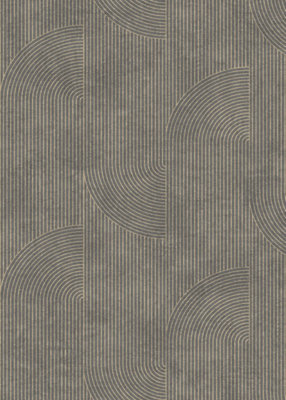 Muriva Charcoal Geometric Fabric effect Patterned Wallpaper