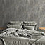 Muriva Charcoal Texture Distressed metallic effect Patterned Wallpaper