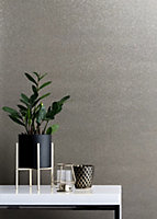 Muriva Charcoal Texture Glitter effect Patterned Wallpaper