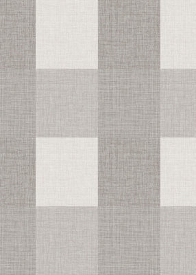 Muriva Chestnut Check Fabric effect Patterned Wallpaper
