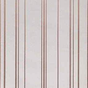 Muriva Cream Stripe Metallic effect Embossed Wallpaper