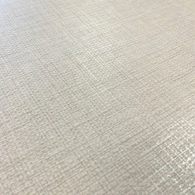 Muriva Cream Texture Fabric effect Patterned Wallpaper