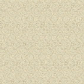 Muriva Cream Tropical Metallic effect Embossed Wallpaper