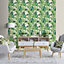 Muriva Cream Tropical Water coloured effect Embossed Wallpaper