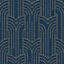 Muriva Diamonds Blue & Gold Geometric Wallpaper M42101