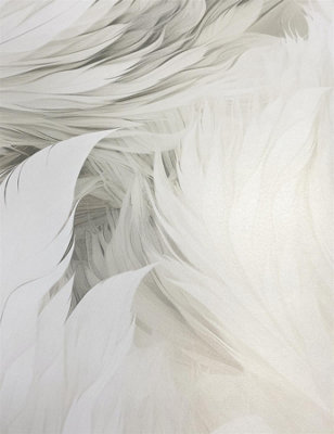 Muriva Feathers Wallpaper Plumes Ivory Wall Paper Roll