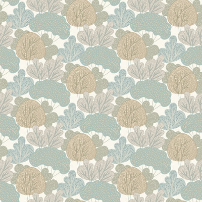 Muriva Green Floral 3D effect Embossed Wallpaper