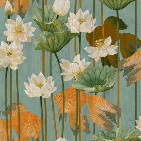 Green Contemporary Animal Wallpaper, Wallpaper & wall coverings