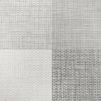 Muriva Grey Check Fabric effect Patterned Wallpaper