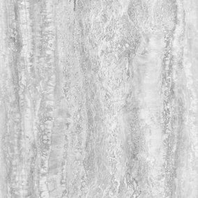 Muriva Grey Marble Pearl effect Embossed Wallpaper