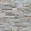 Muriva Grey Slate Brick effect Embossed Wallpaper