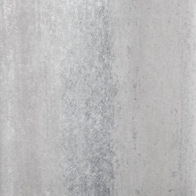 Muriva Grey Stripe Metallic effect Embossed Wallpaper