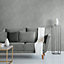 Muriva Grey Texture Metallic effect Embossed Wallpaper