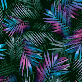 Muriva Multicolour Tropical 3D effect Embossed Wallpaper
