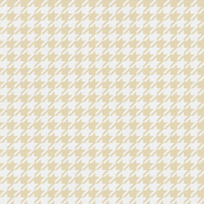 Muriva Ochre Houndstooth Mica effect Embossed Wallpaper