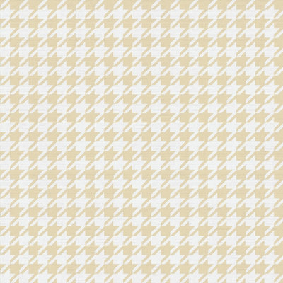 Muriva Ochre Houndstooth Mica effect Embossed Wallpaper