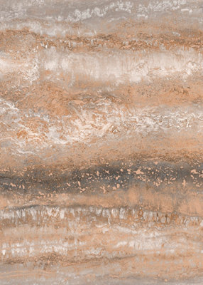 Muriva Orange Stripe Metallic effect Embossed Wallpaper