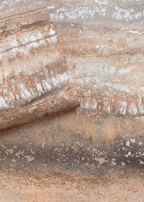 Muriva Orange Stripe Metallic effect Embossed Wallpaper