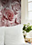 Muriva Pink Floral Glitter effect Embossed Wallpaper