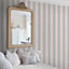 Muriva Pink Stripe Shimmer effect Embossed Wallpaper