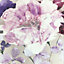 Muriva Purple Floral Glitter effect Embossed Wallpaper
