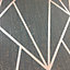 Muriva Rose Gold Geometric Metallic & glitter effect Embossed Wallpaper