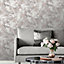 Muriva Rose Gold Marble Metallic effect Embossed Wallpaper