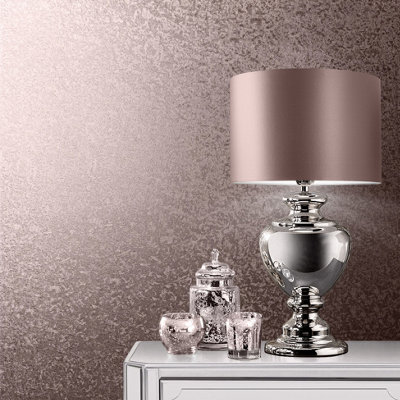 Muriva Rose Gold Texture Metallic effect Embossed Wallpaper