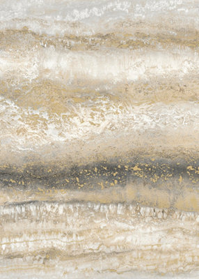 Muriva Semper Vertical Marble Gold Metallic Flat Surface Wallpaper 189502