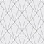 Muriva Silver Geometric Metallic & glitter effect Embossed Wallpaper