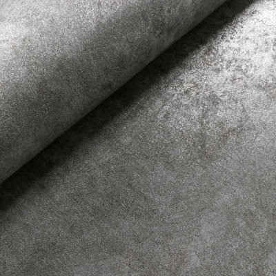 Muriva Silver Texture Metallic effect Embossed Wallpaper