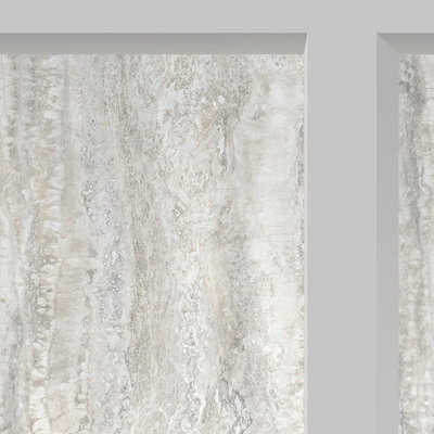 Muriva Taupe Marble Pearl effect Embossed Wallpaper