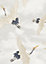 Muriva White Birds Metallic effect Patterned Wallpaper