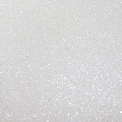 Muriva White Glitter Glitter effect Embossed Wallpaper DIY at B&Q