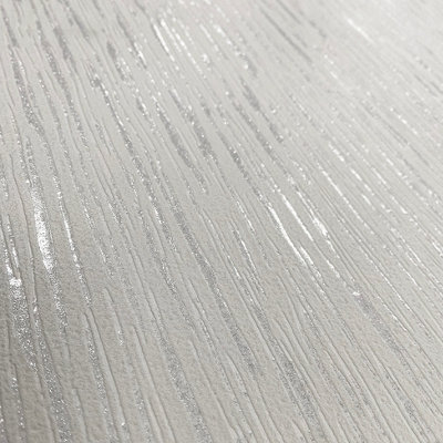 Muriva White Texture Glitter effect Embossed Wallpaper