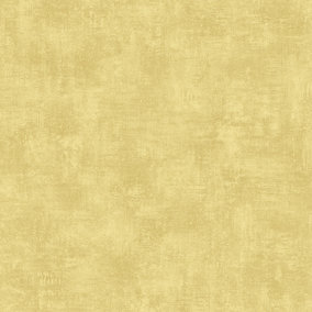Muriva Yellow Texture Distressed effect Embossed Wallpaper