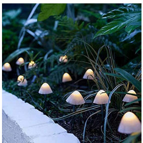 Mushroom LED Solar Garden Lights