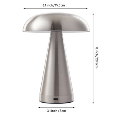 Mushroom Shape Rechargeable Dimmable Table Lamp Night Light