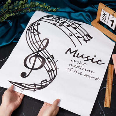 Music Notes Wall Stickers, Vinyl Wall Decals, Symbols, Wall Art, Notes ...