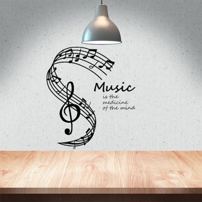 Music Notes Wall Stickers, Vinyl Wall Decals, Symbols, Wall Art, Notes ...