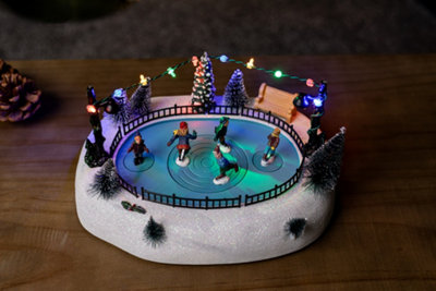 Musical Ice Skating Rink with LED's
